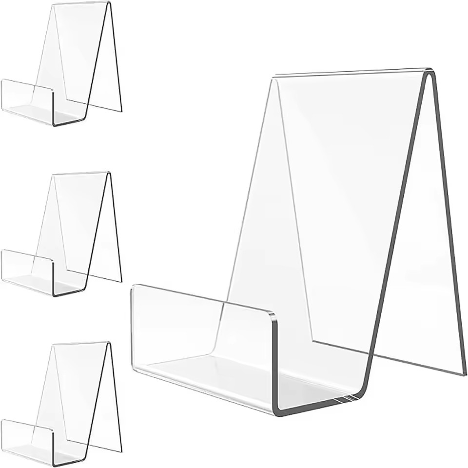 Clear Acrylic Book Stand Holder - Soporte de acrílico para libros, caballete