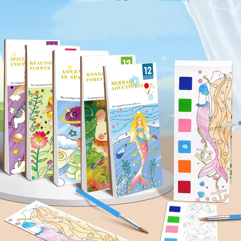 Reusable Water Magic Coloring Book - Bview Art Magic Libro para colorear