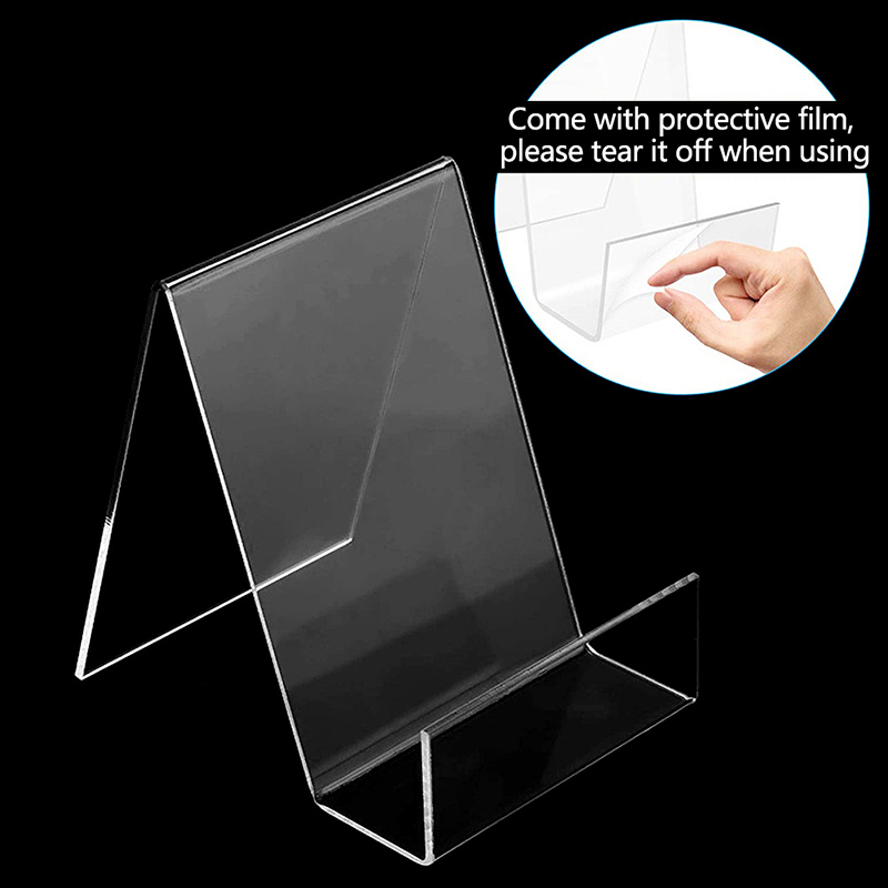 Clear Acrylic Book Stand Holder - Soporte de exhibición de acrílico transparente