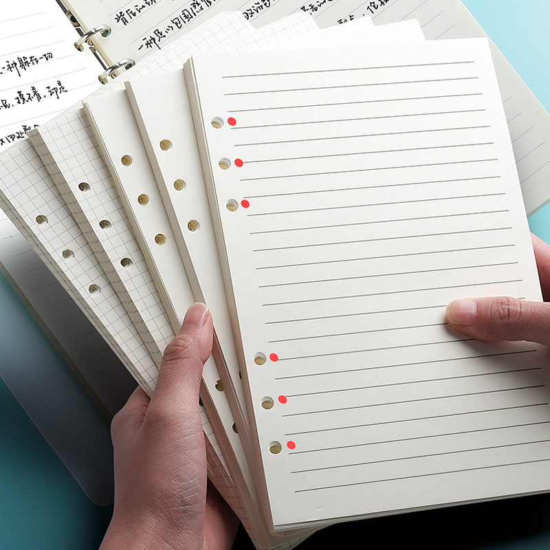A5 Spiral Dotted Grid Notebook - Recambio de Hojas Sueltas A5 A6