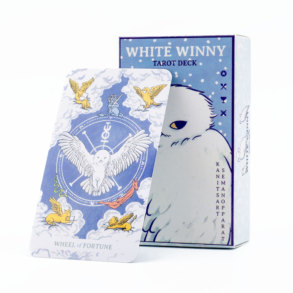 Tarot Deck With Guidebook - Tarot blanco Winny edición en inglés,
