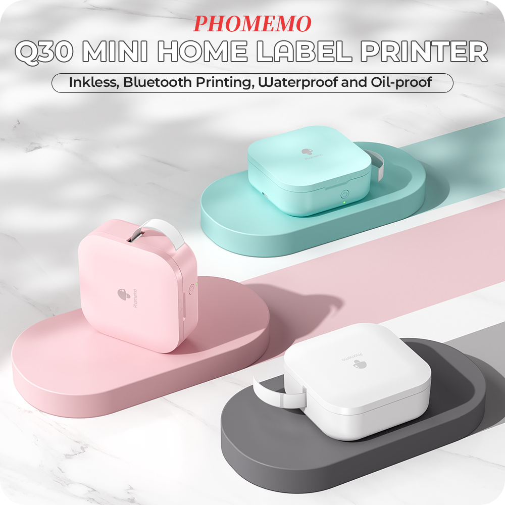 Mini Pocket Thermal Printer Paper Roll - 【Nuevo】Pomemo Q30 Mini impresora de etiquetas