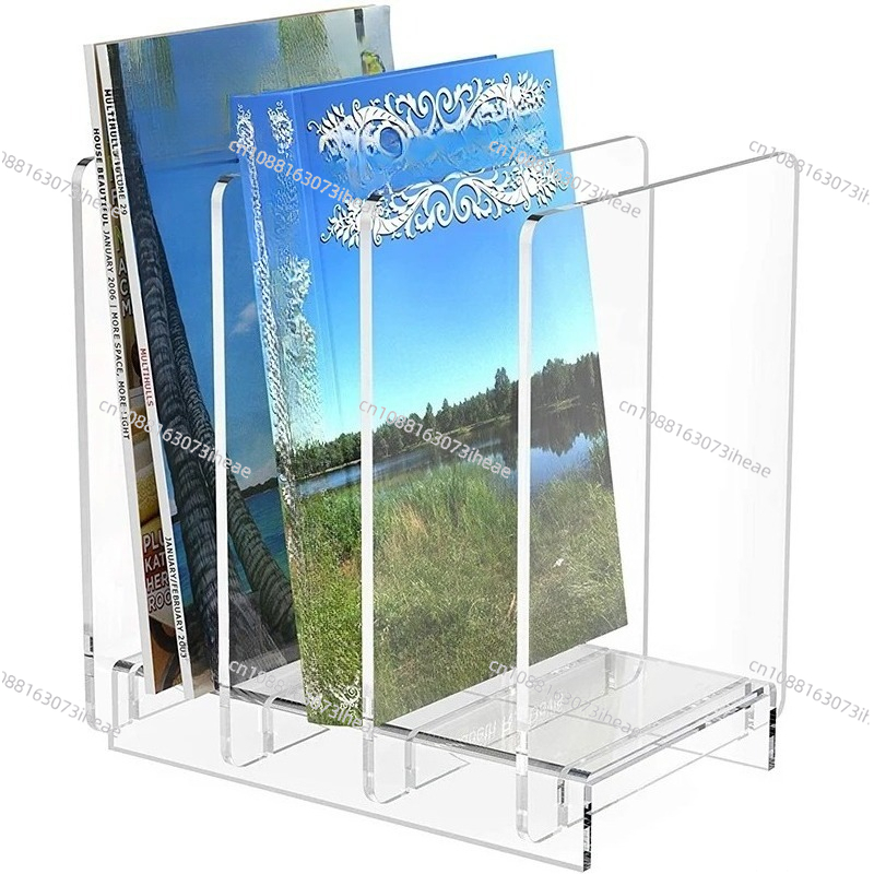 Clear Acrylic Book Stand Holder - Portarrollos de acrílico transparente y organizador