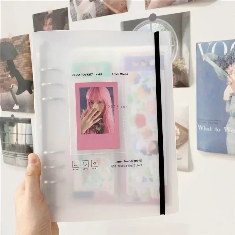 Kpop Photo Card Binder 3 Inch - Soporte para sesión fotográfica A5, álbum