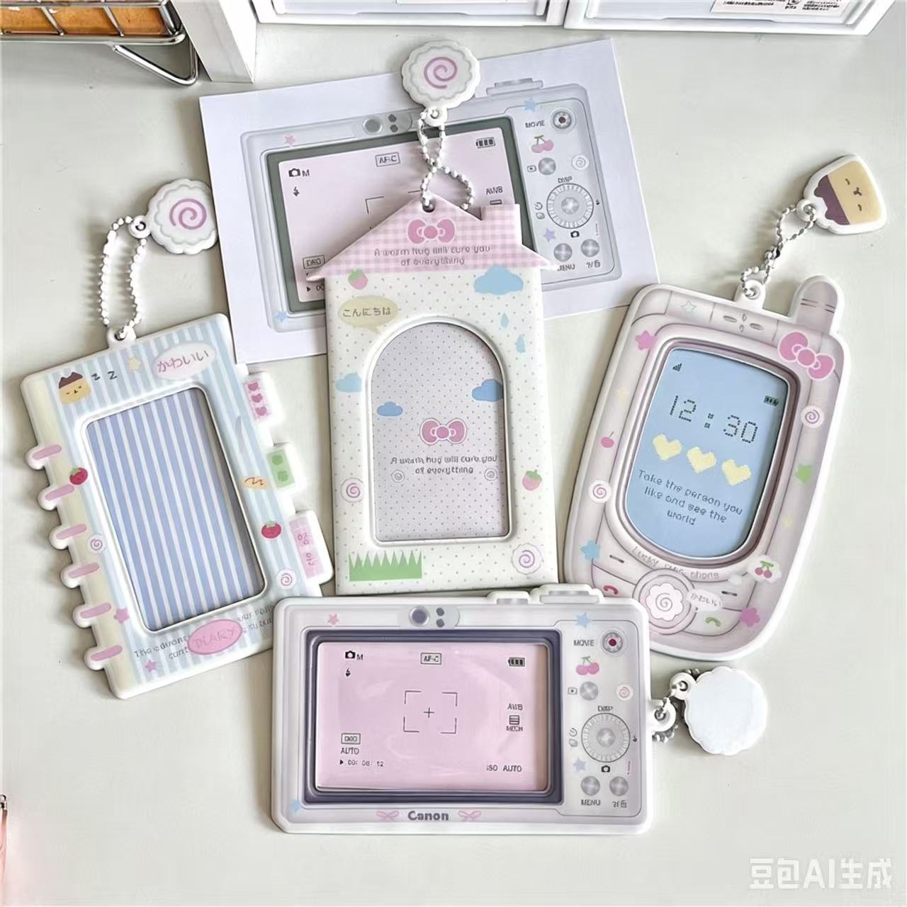 Kpop Photo Card Binder 3 Inch - Portafotos de dibujos animados Kpop, soporte