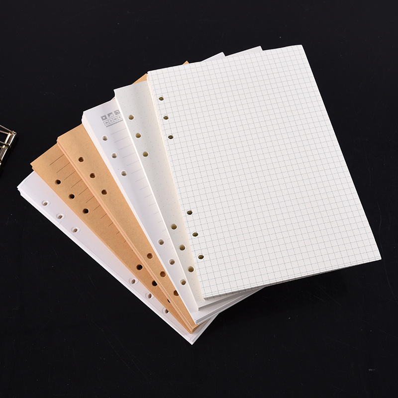 A5 Spiral Dotted Grid Notebook - Cuaderno de hojas sueltas A5 A6