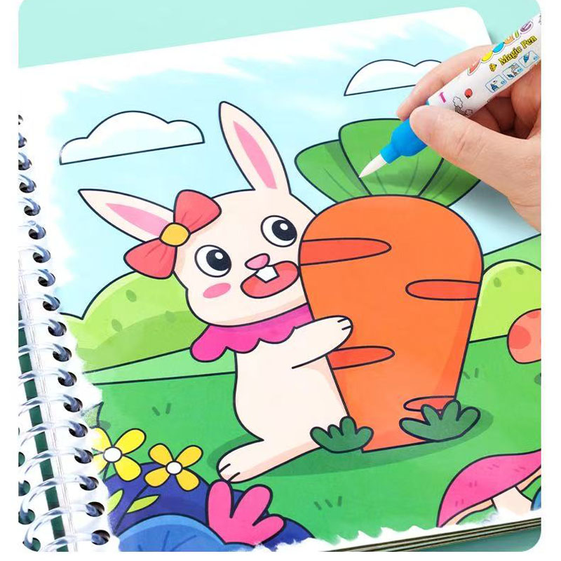 Libro mágico de dibujo al agua - Reusable Water Magic Coloring Book reseña y precio