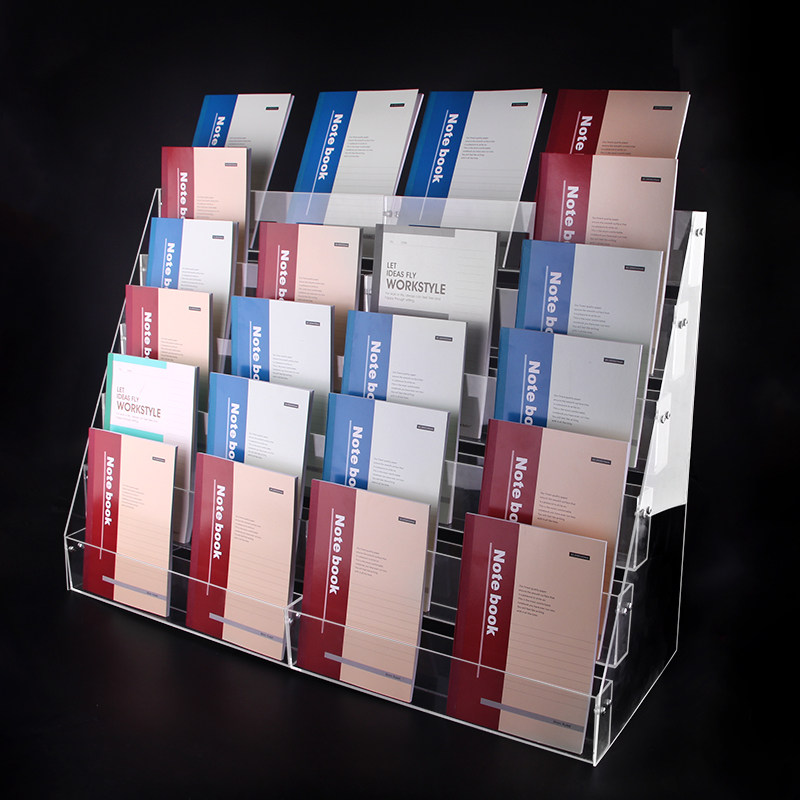 Expositor escalonado de acríli - Clear Acrylic Book Stand Holder reseña y precio