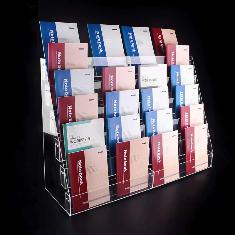 Expositor escalonado de acríli - Clear Acrylic Book Stand Holder reseña y precio