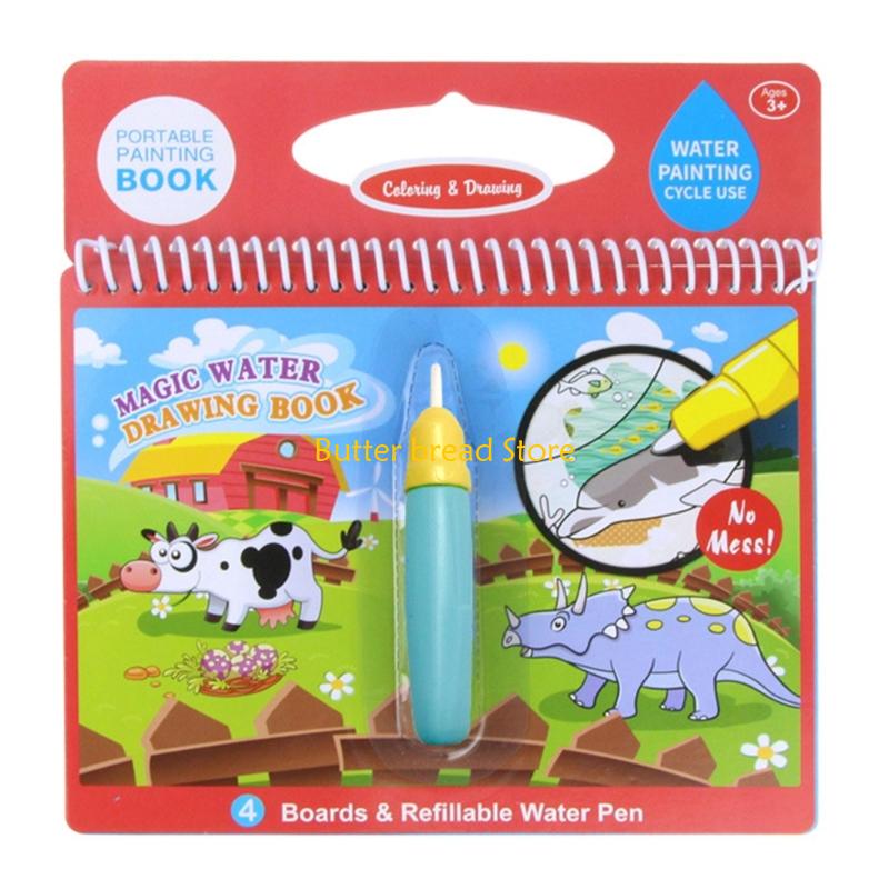 Libro dibujo agua mágico reuti - Reusable Water Magic Coloring Book reseña y precio
