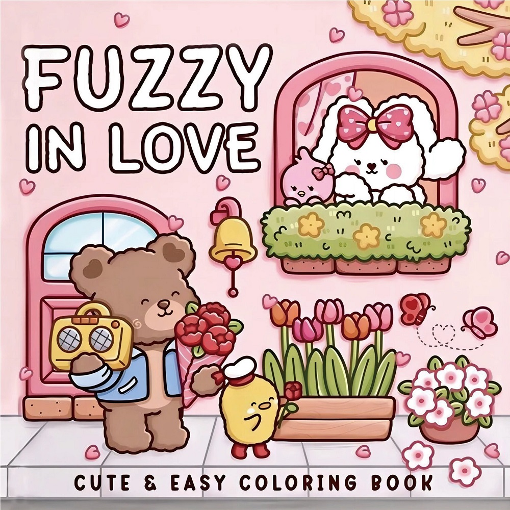 FUZZY IN LOVE Libro para color - Adult Coloring Book Stress Relief reseña y precio