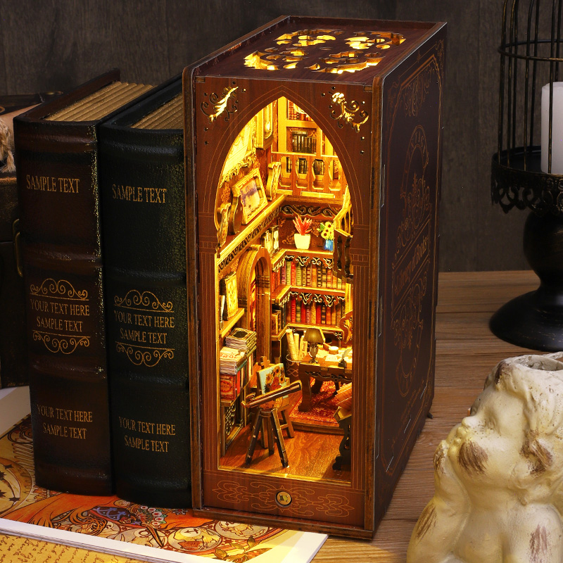 Kit de Inserción para Estanter - Diy Wooden Book Nook Kit Shelf Insert reseña y precio