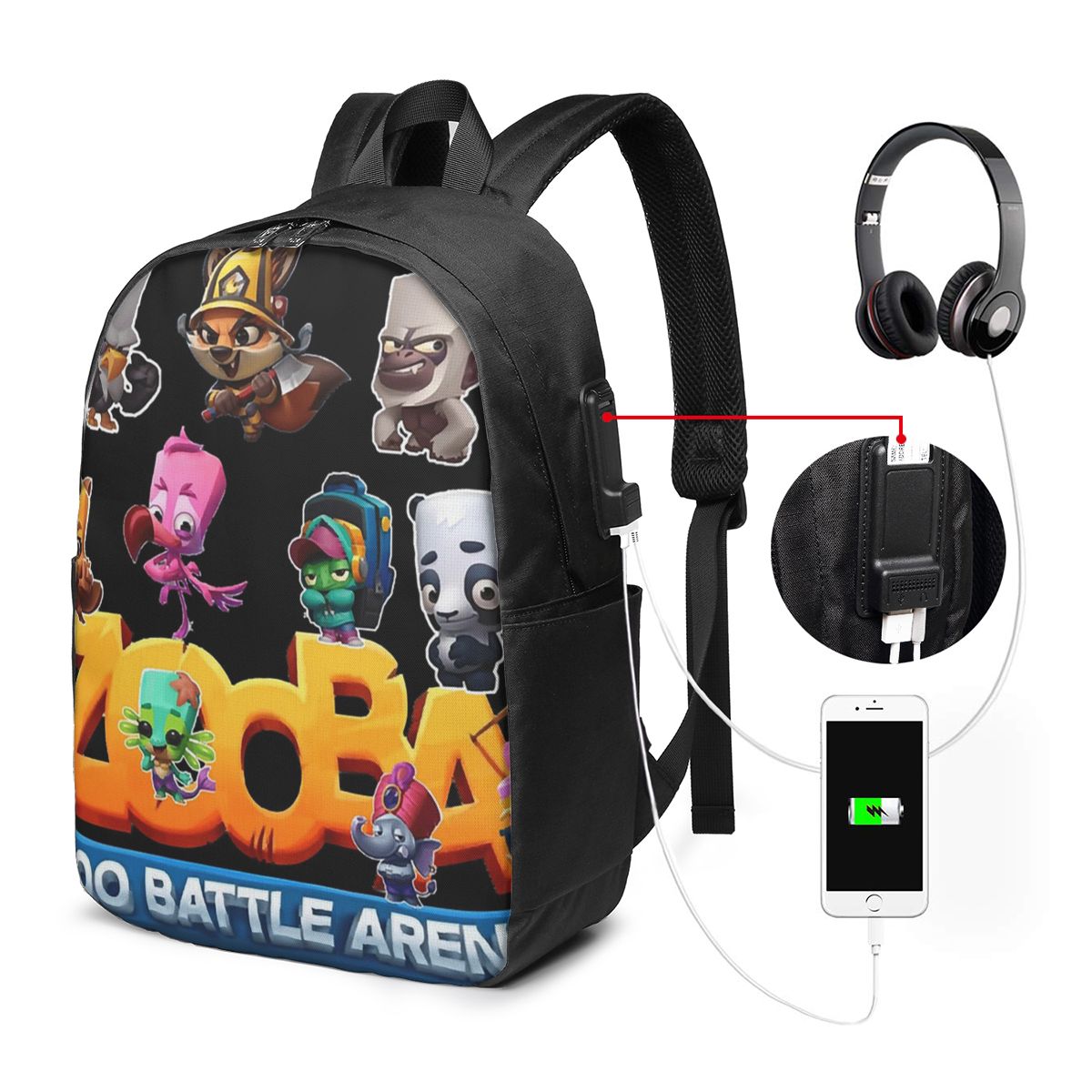 Excelente Mochila Zooba Battle - Music reseña y precio