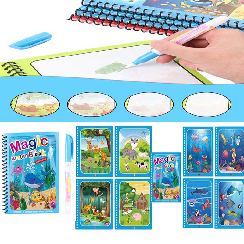 Gran oferta, libro para colore - Reusable Water Magic Coloring Book reseña y precio