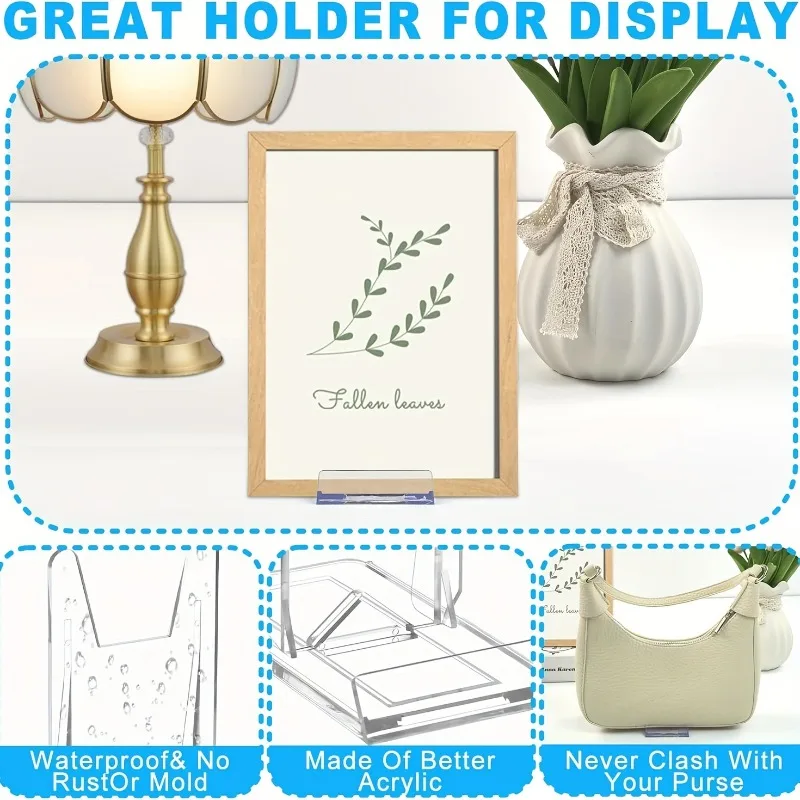 Soportes de exhibición de acrí - Clear Acrylic Book Stand Holder reseña y precio