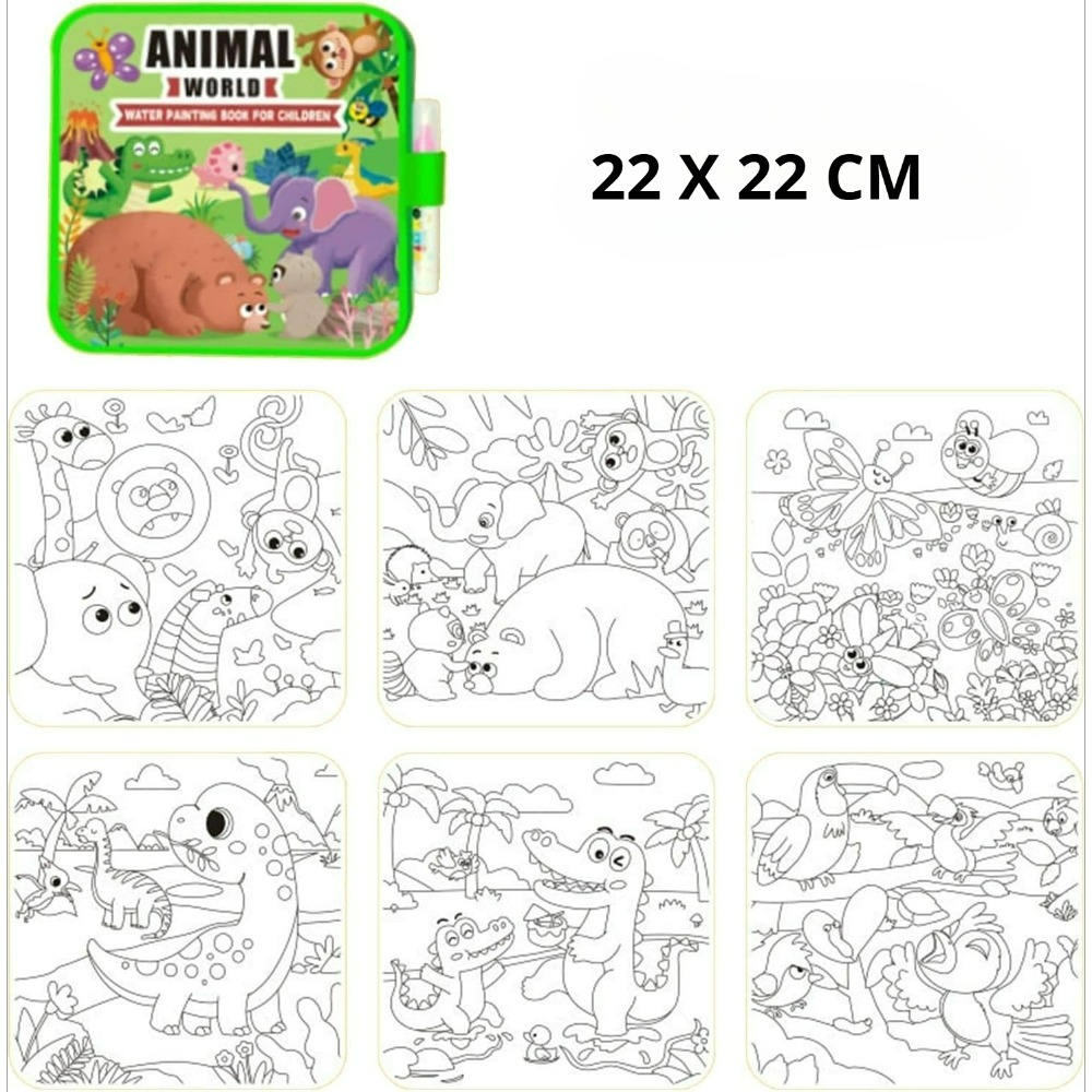 Juego de libros mágicos para c - Reusable Water Magic Coloring Book reseña y precio