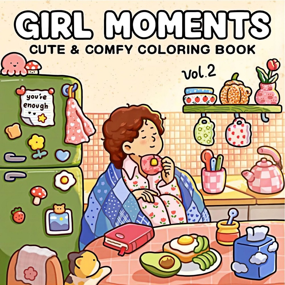 Girl Moments - Libro para colo - Adult Coloring Book Stress Relief reseña y precio
