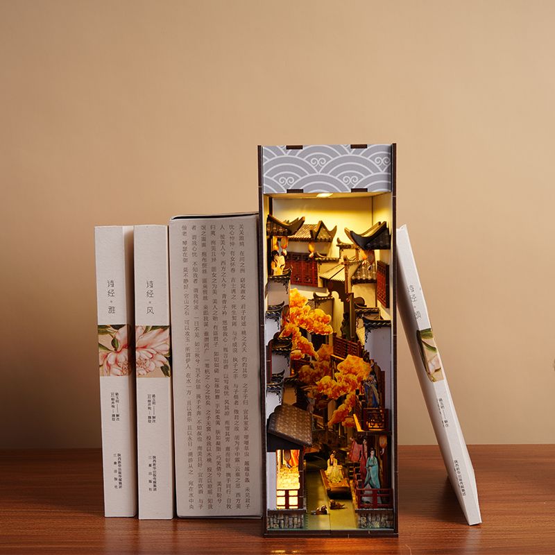 Kits de estanterías DIY para r - Diy Wooden Book Nook Kit Shelf Insert reseña y precio