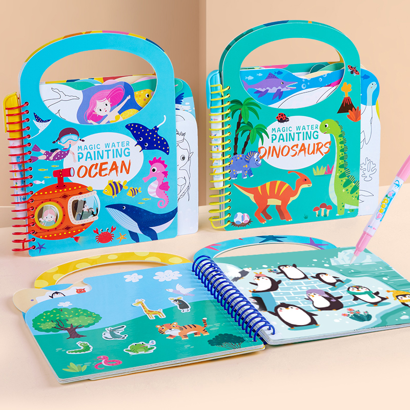 Libro mágico de dibujo al agua - Reusable Water Magic Coloring Book reseña y precio