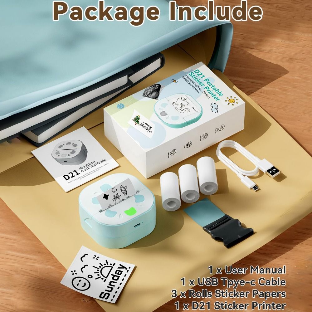 Mini impresora de pegatinas co - Mini Pocket Thermal Printer Paper Roll reseña y precio