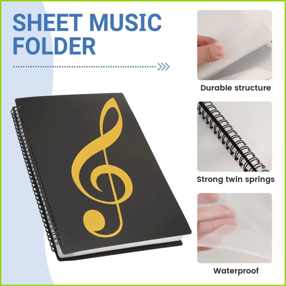 Carpeta flexible para partitur - Blank Sheet Music Notebook reseña y precio