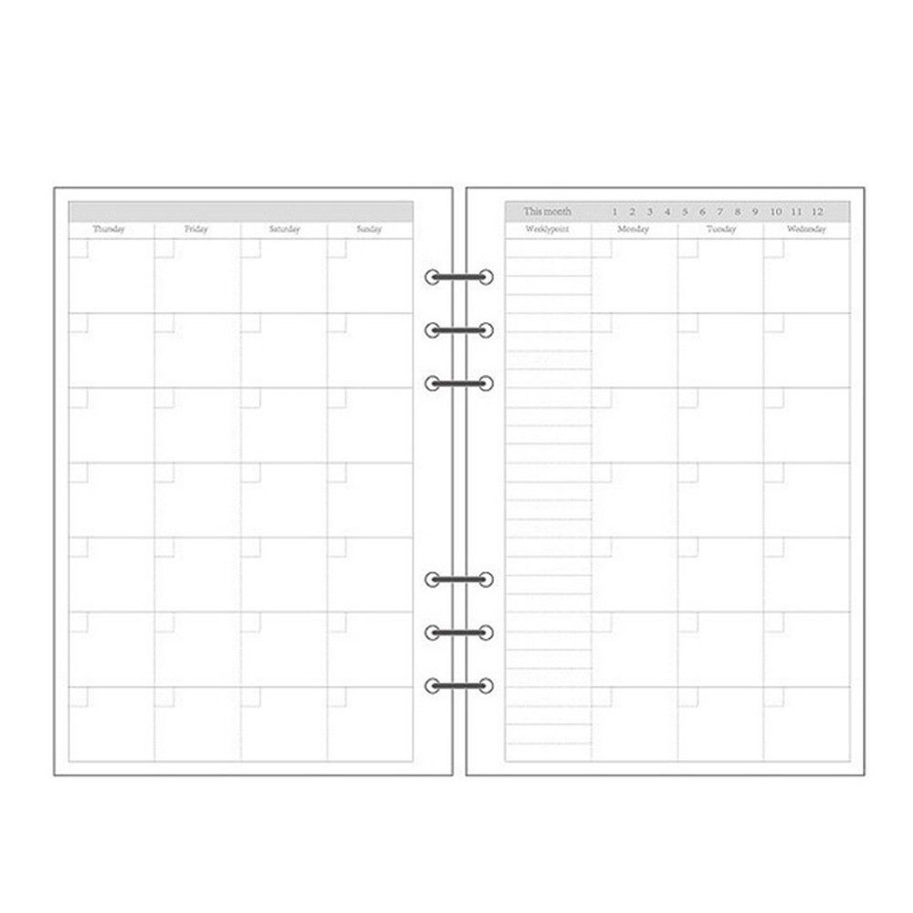 Planificador Diario Grid, 45 H - A5 Spiral Dotted Grid Notebook reseña y precio
